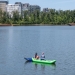 2 kayaks on the Willamette River. 